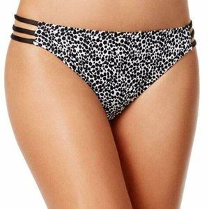 BAR III leopard print cut out bikini bottom XS
